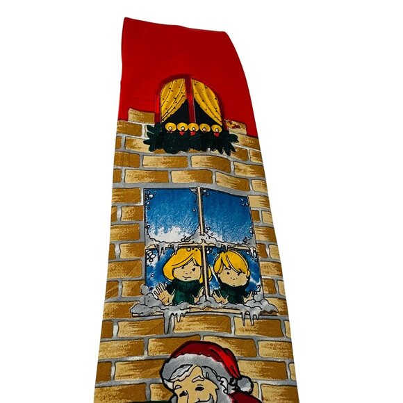Roda Syglet Exclusive Christmas Silk Tie Santa Design 57"-60" - Picture 3 of 6